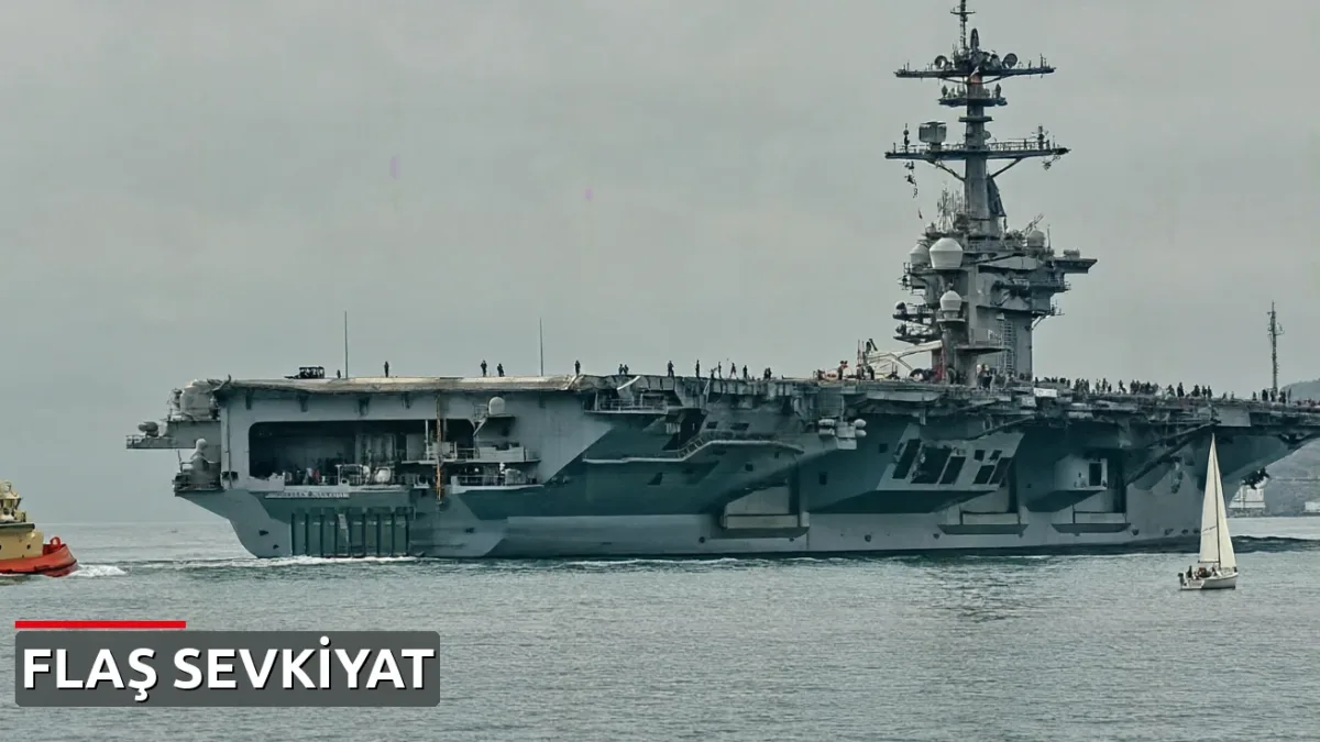10 bin asker taşıyan dev uçak gemisi Türkiye'nin dibinden geçecek