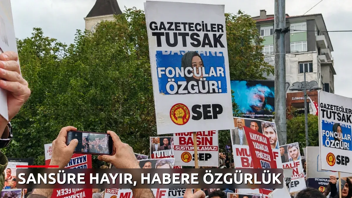 10 İlde Eş Zamanlı Gazeteci Eylemi: Sansüre Hayır, Habere Özgürlük