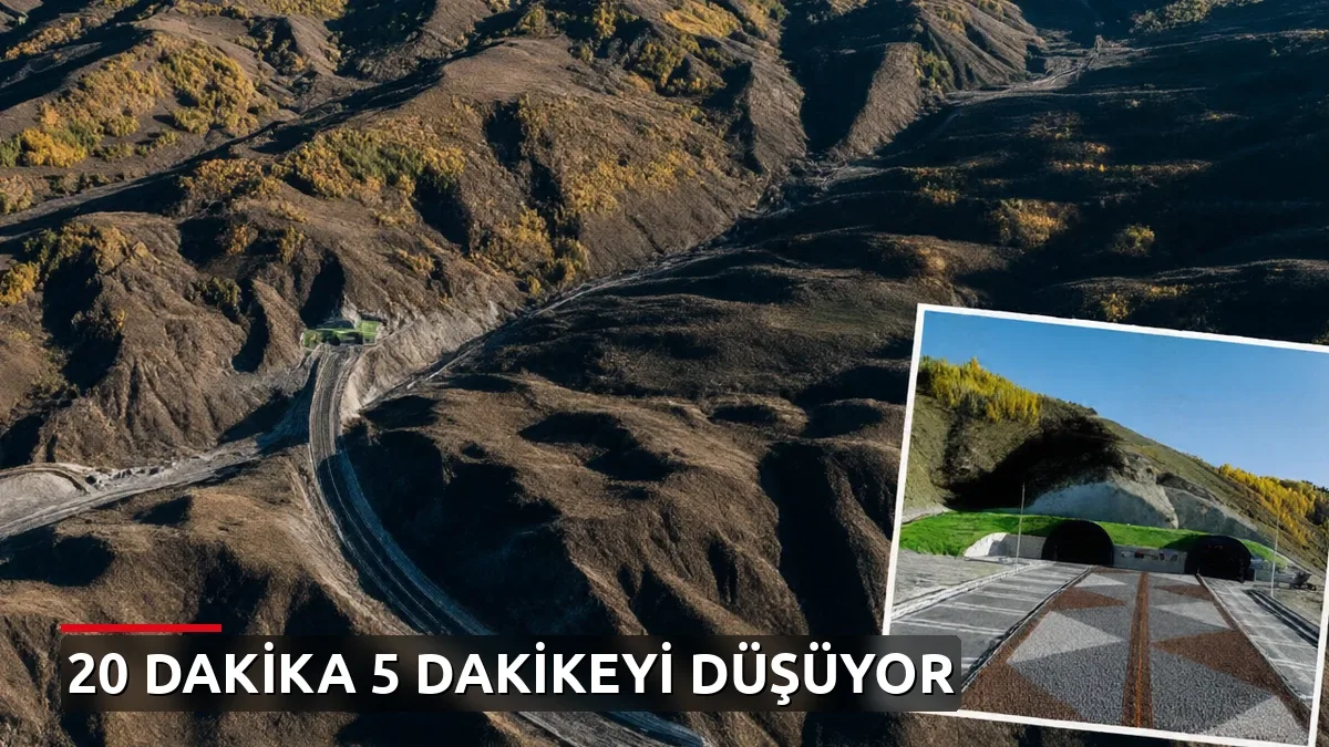 20 dakikalık yol artık 5 dakika: Dallıkavak Tüneli hizmete giriyor