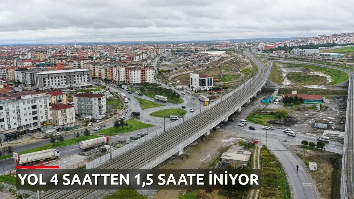 4,5 saatlik yol 1,5 saate düşecek: Halkalı-Kapıkule Hızlı Tren Hattı 9 Ekim'de açılıyor