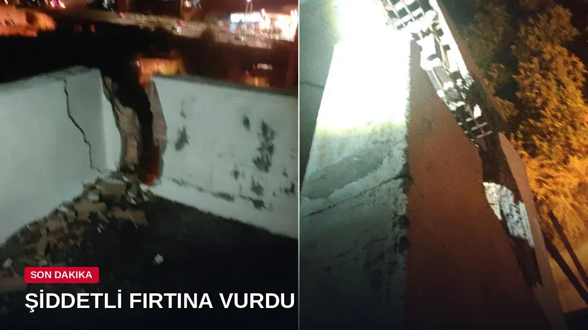 Adana'da iki farklı noktaya yıldırım düştü: Elektrik direği ve apartman isabet aldı