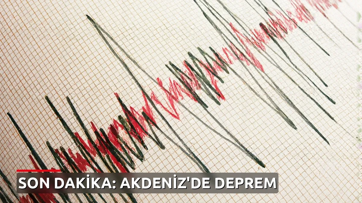 Akdeniz'de 3,5 Büyüklüğünde Deprem