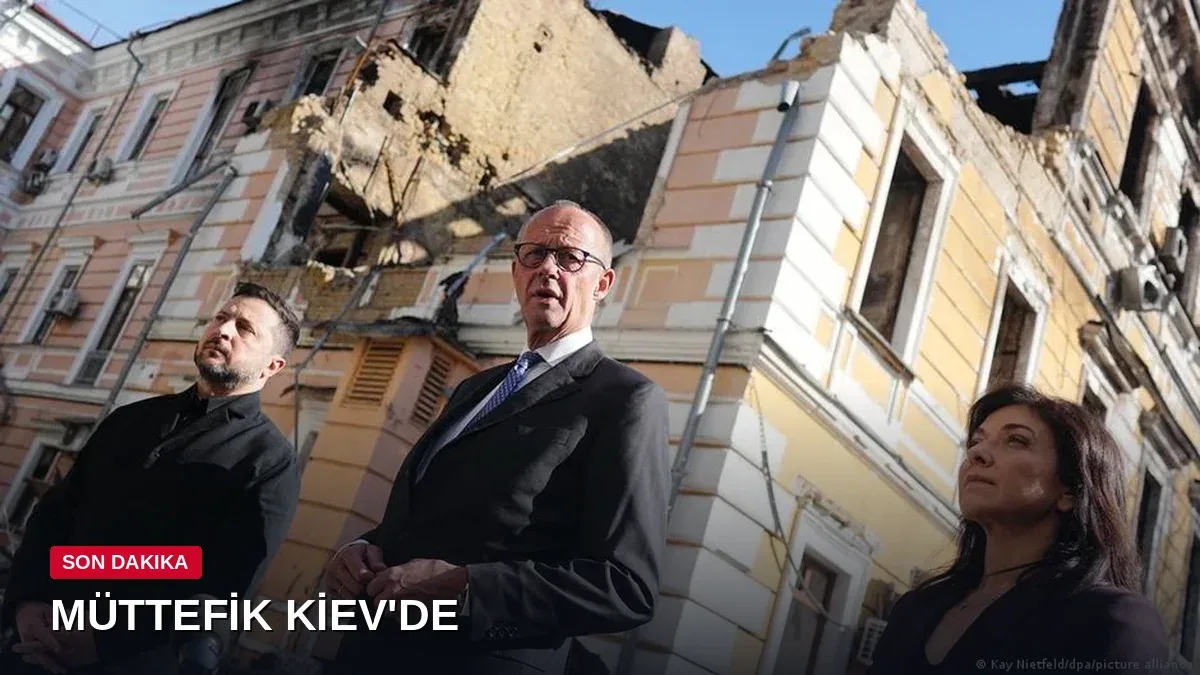 Almanya Başbakanı Kiev'de: 1,3 Milyar Euro'luk Destek Paketi Açıklandı, Rusya Bomba Yağdırdı