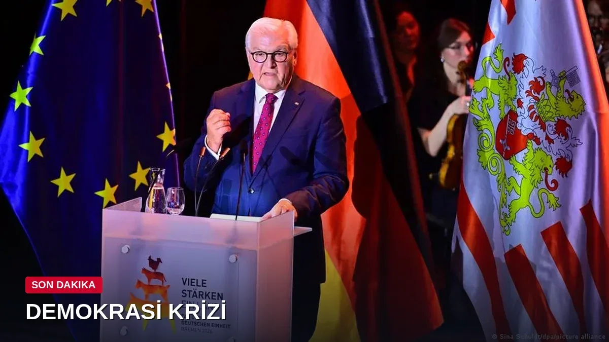 Almanya Cumhurbaşkanı Birlik Günü'nde uyardı: Umut ve iyimserlik dünyasında yaşamıyoruz
