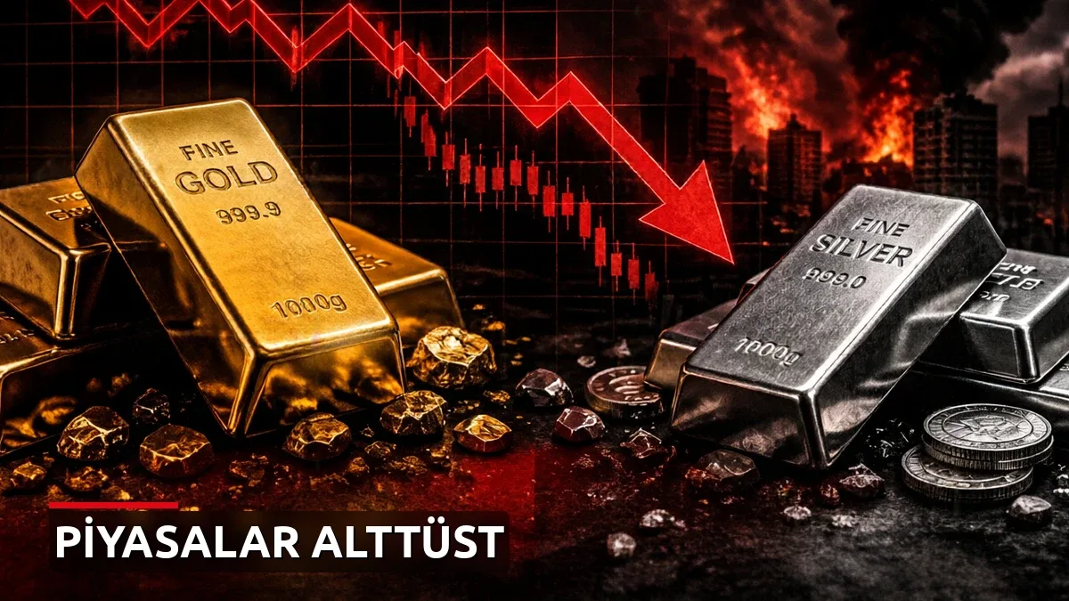 Altın ve gümüş sert düştü: Savaş korkusu ve Fed belirsizliği piyasaları alt üst etti