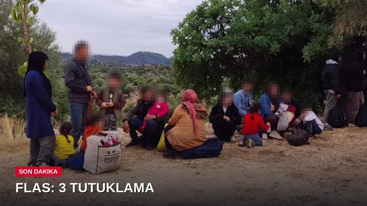 Antalya Demre'de kaçak göçmen operasyonu: 3 kişi tutuklandı