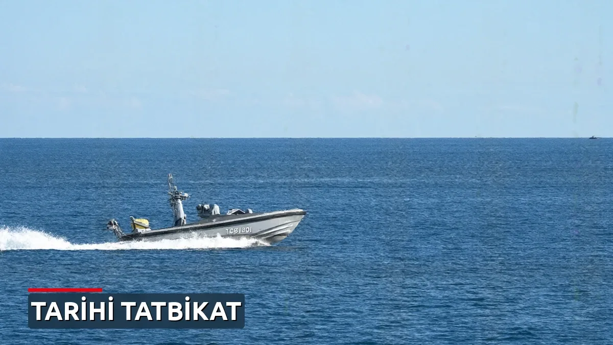 Antalya Körfezi'nde tarihi tatbikat: Geleceğin deniz savaşı insansız araçlarla yapılıyor