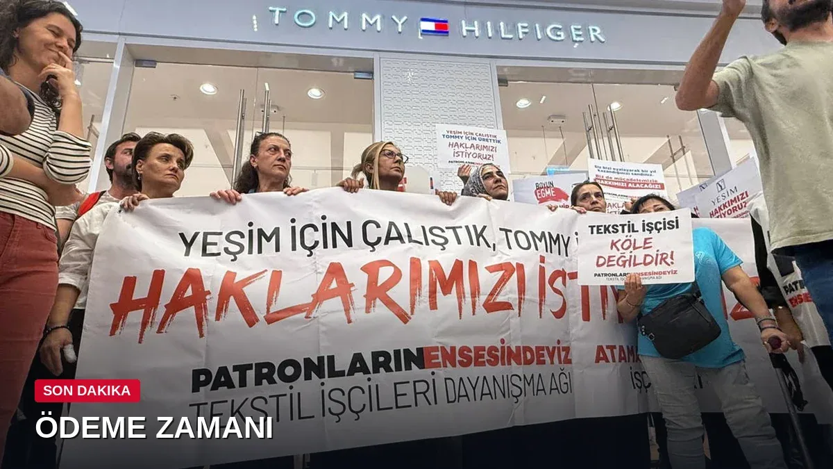 Atamay işçileri üç büyük kentte Tommy Hilfiger mağazaları önünde: 'Sözünü tut, hakkımızı öde'