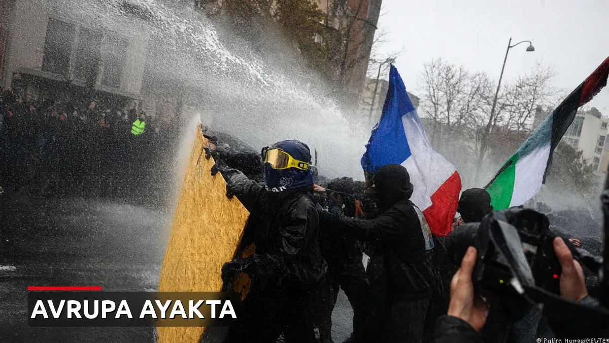 Avrupa'da Protesto Dalgası: Fransa'da 1300'den Fazla Gözaltı