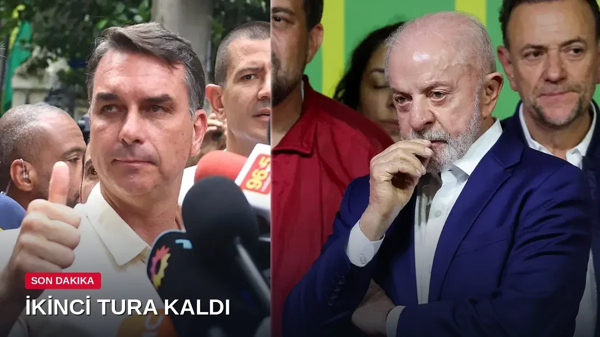 Brezilya'da seçim ikinci tura kaldı: Lula ile Flavio Bolsonaro başa baş