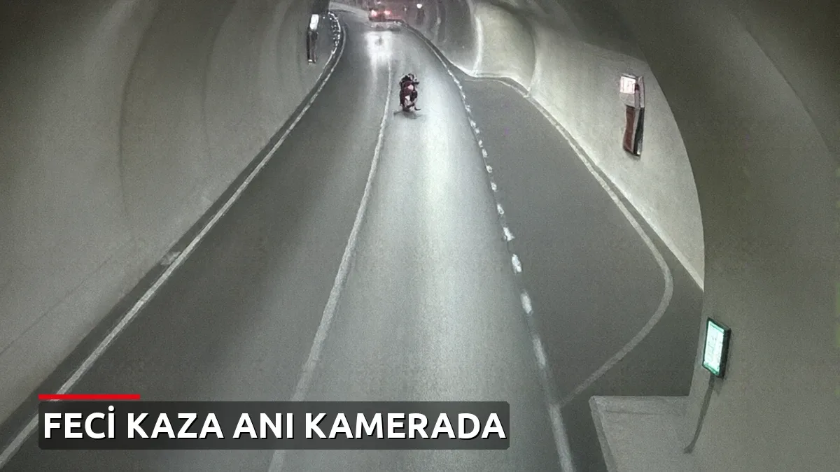 Bursa'da tünelde feci kaza: Motosiklet sürücüsü hayatını kaybetti, eşinin sinir krizi geçirdiği anlar kamerada