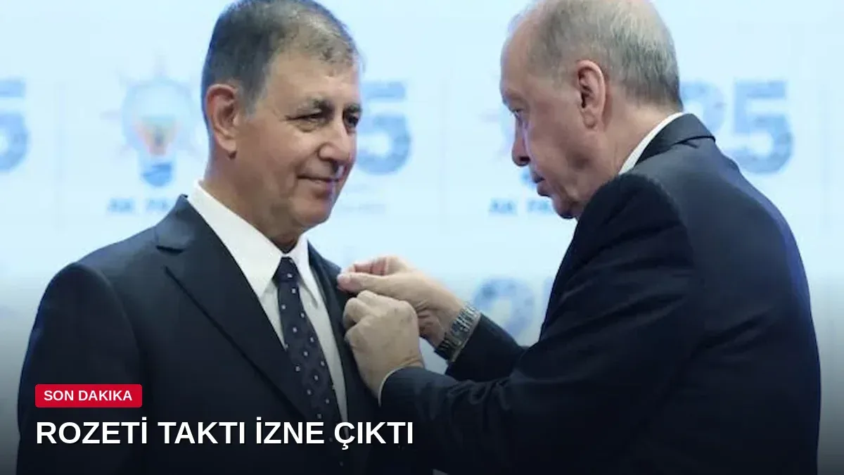 Cemil Tugay AKP rozetini taktı, 5 gün izne çıktı