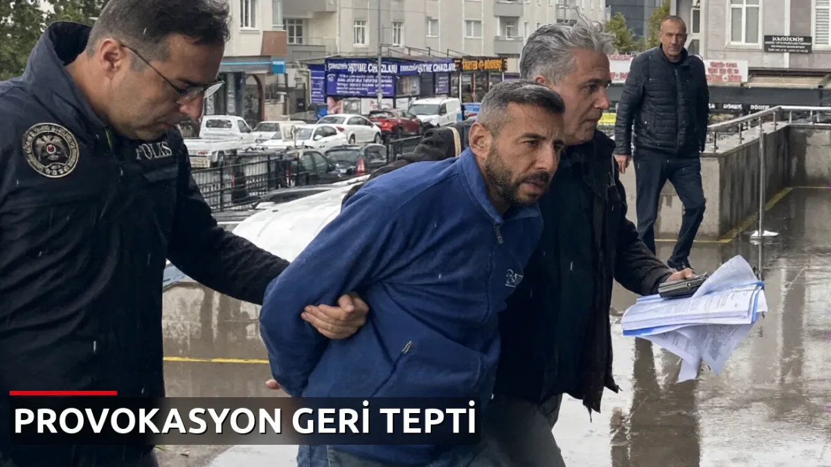 Çerkezköy'de bayrak provokasyonunu yapan kişi gözaltına alındı