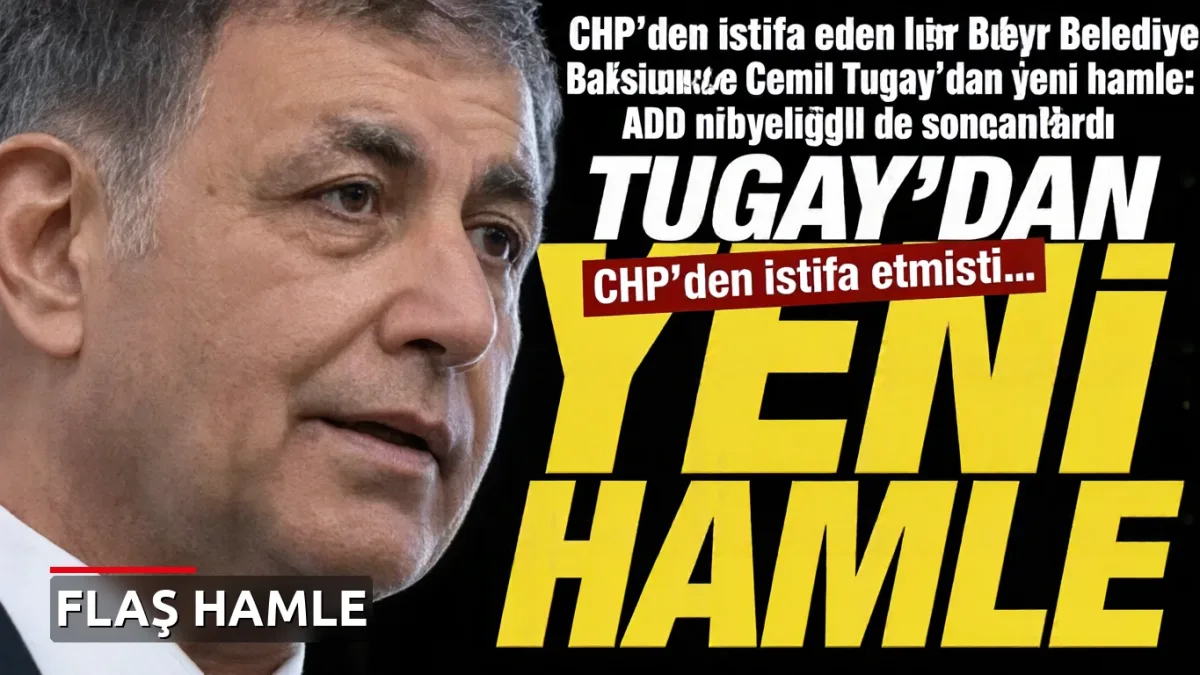 CHP'den istifa eden İzmir Büyükşehir Belediye Başkanı Cemil Tugay'dan yeni hamle: ADD üyeliği de sonlandırdı