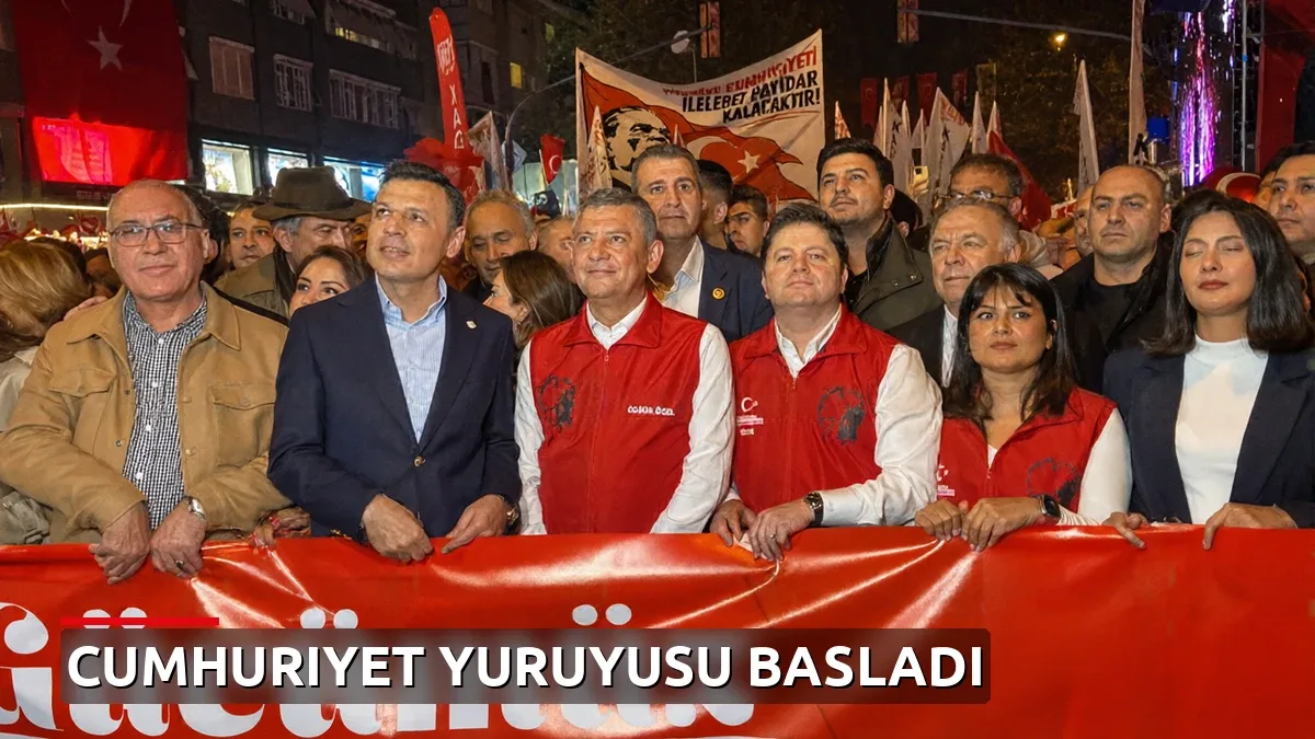 Cumhuriyet'imizin 103'üncü yılı coşkusu: İstanbul'da 'Cumhuriyet Yürüyüşü' için binler bir arada!
