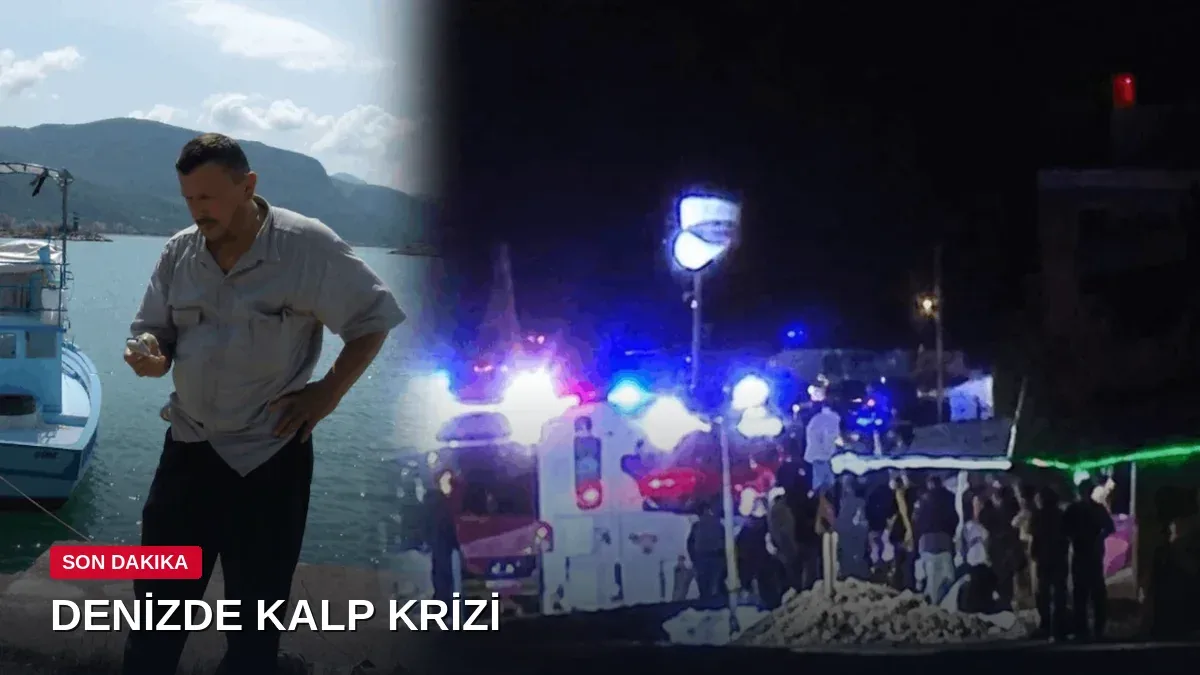 Deniz ortasında kalp krizi geçiren balıkçı yaşamını yitirdi