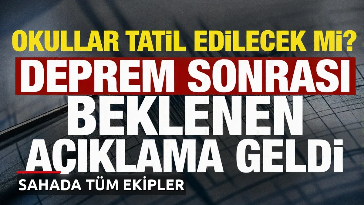 Deprem sonrası Ömer Çelik'ten ilk açıklama: Bütün ekiplerimiz sahada