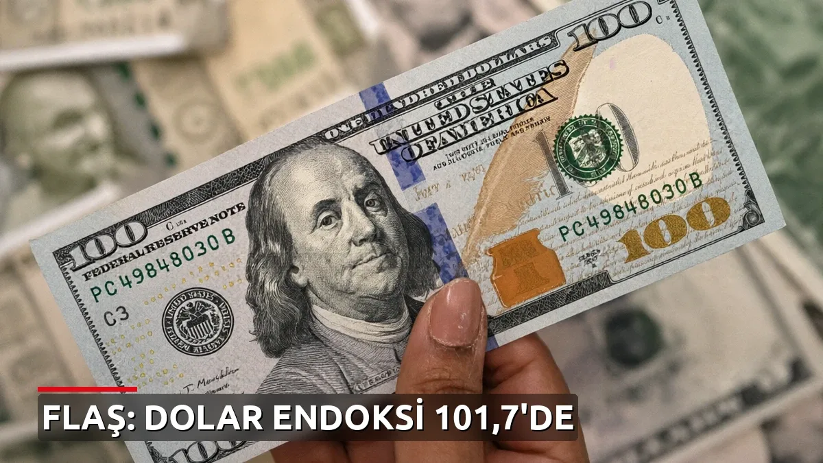Dolar endeksi üç haftalık dip seviyesinden toparlanarak 101,7'de dengelendi