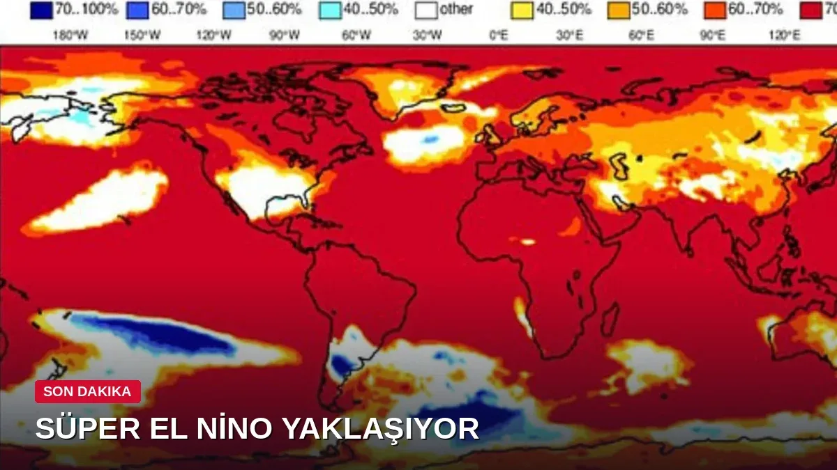 Dünya haritası kıpkırmızıya döndü: Süper El Niño'dan eşi benzeri görülmemiş uyarı