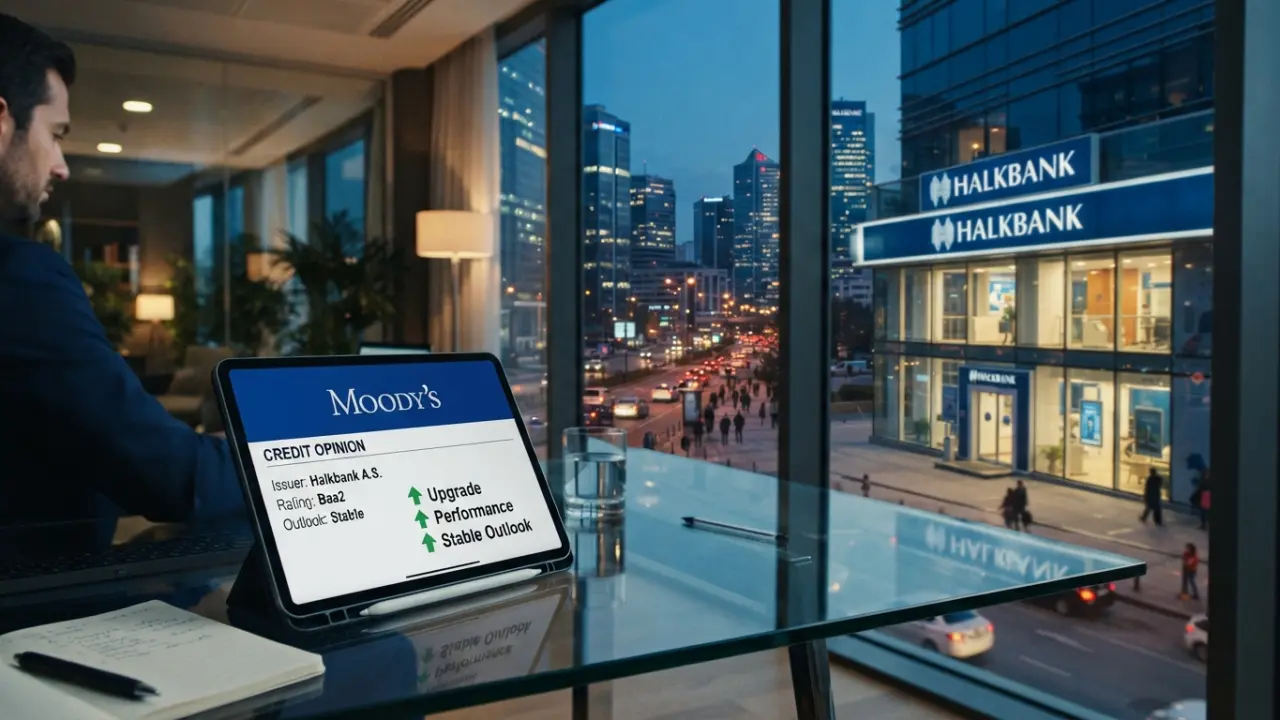 Moody's, Halkbank'ın Temel Kredi Notunu Bir Kademe Yükseltti