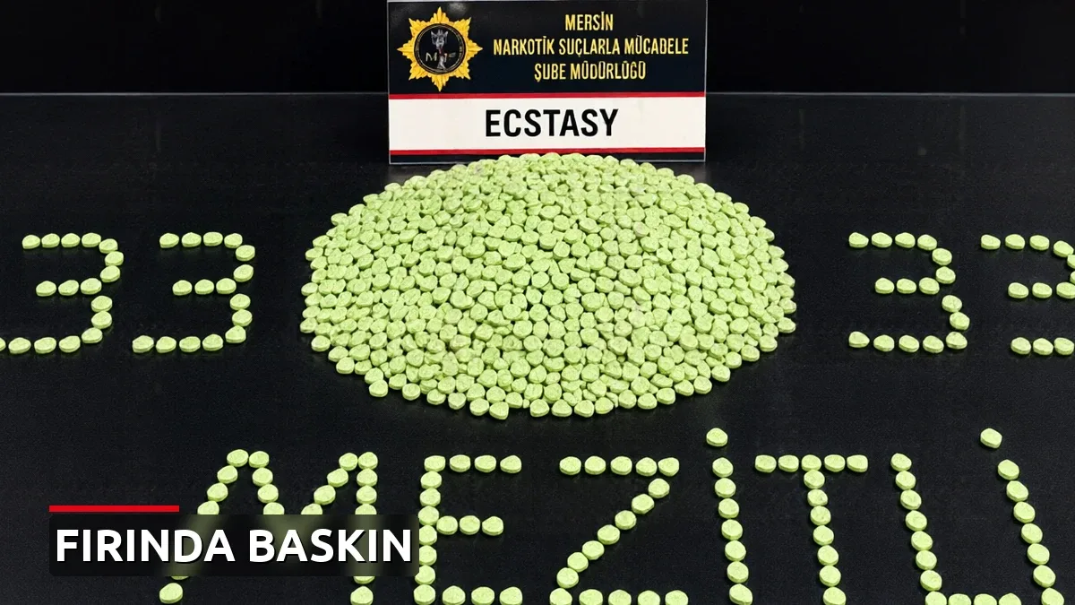 Ekmek Fırınına Baskın: Çekmeceye Gizlenmiş Binlerce Uyuşturucu Hap Ele Geçirildi