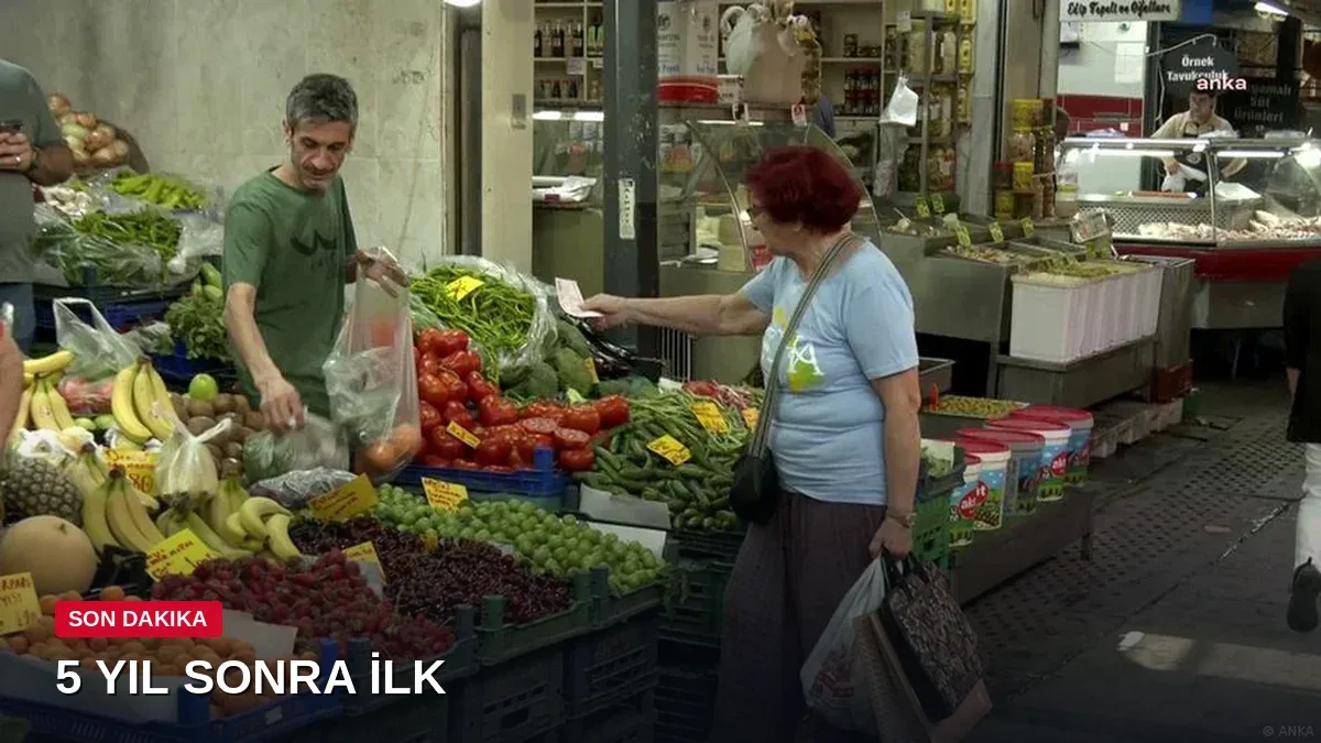 Enflasyonda 5 yıl sonra bir ilk: Yıllık fiyat artışı yüzde 29,73'e indi