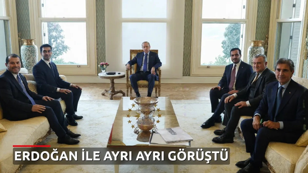 Erdoğan Vahdettin Köşkü'nde 3 belediye başkanını ayrı ayrı kabul etti