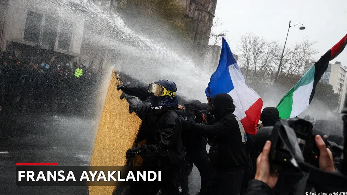 Fransa'da büyük protesto: 1000'den fazla gözaltı