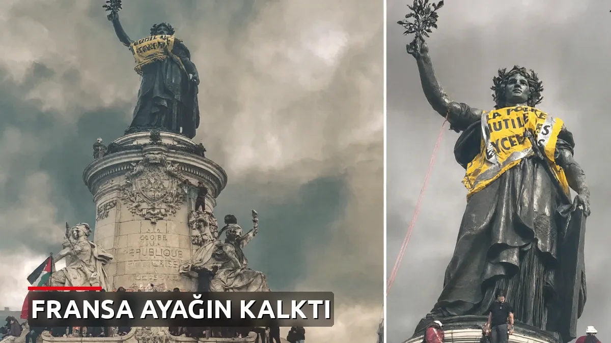 Fransa'da protestolar tarihi binaları ve dükkanları kül etti: İşte o çarpıcı görüntüler