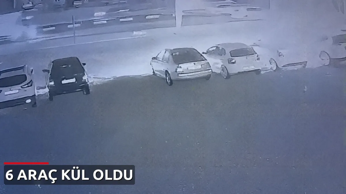 Galerideki 6 aracı kundakladı, sonra teslim oldu