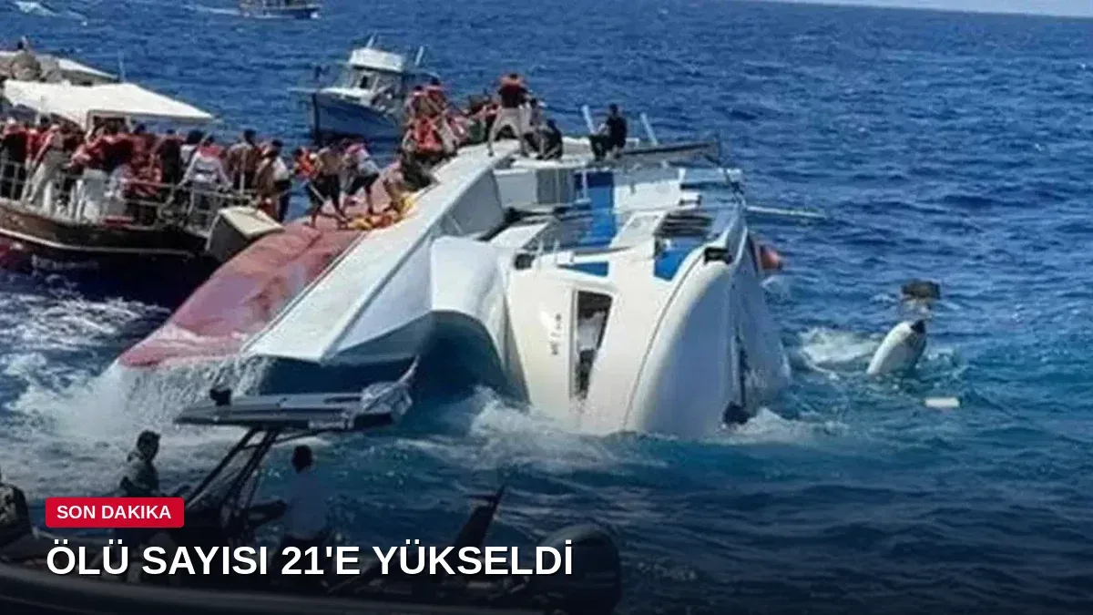Girne açıklarındaki gemi faciasında ölü sayısı 21'e yükseldi