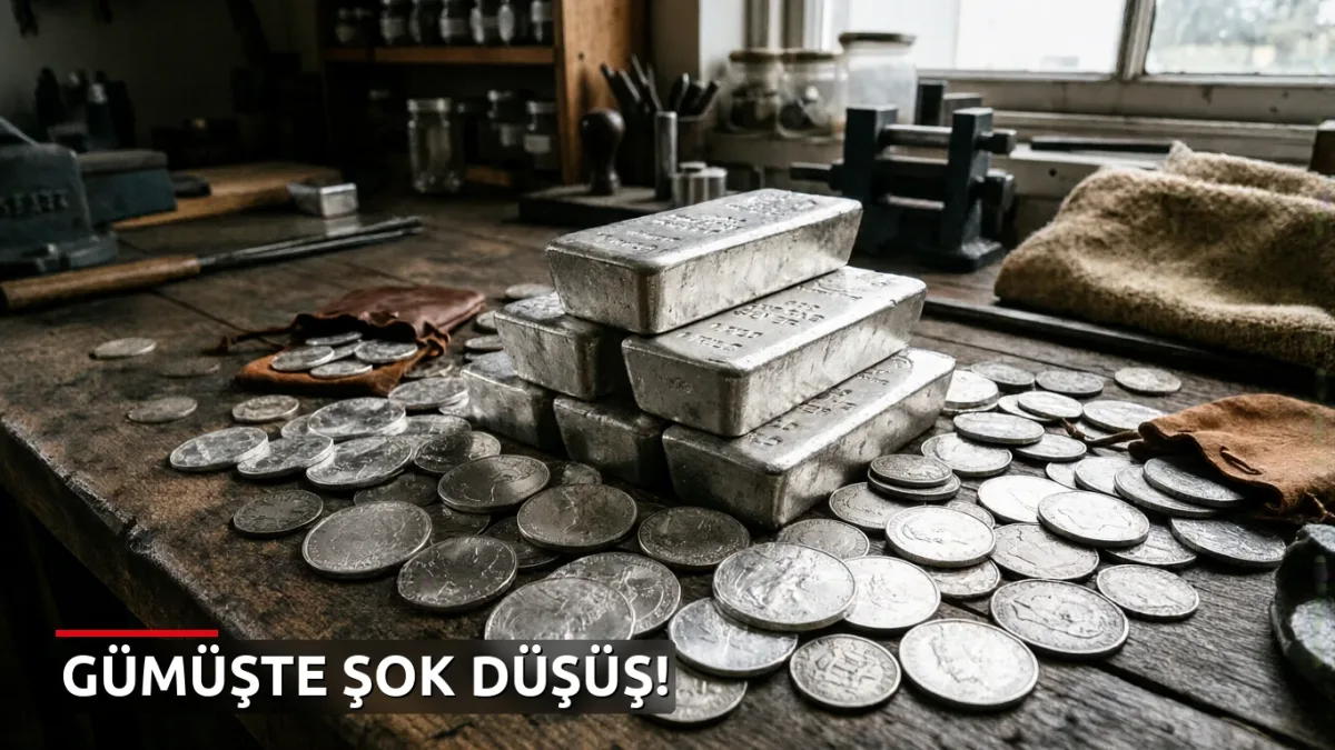 Gümüş piyasasında sert düşüş: Rekor seviyeden hızla geri çekildi!