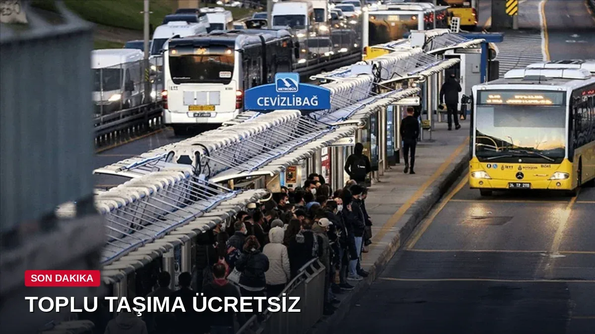 İBB'den kurtuluş yıl dönümüne özel: 6 Ekim'de toplu taşıma ücretsiz