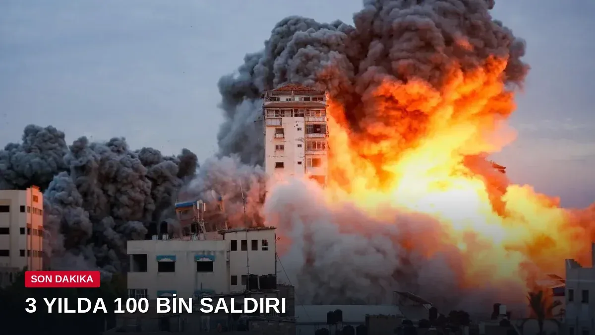 İsrail'in 3 yıllık bilançosu: Yaklaşık 100 bin saldırı