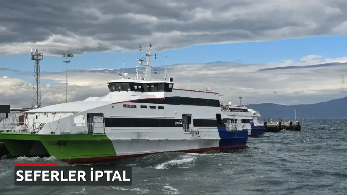 İstanbul-Bursa hattında 4 deniz otobüsü seferi iptal