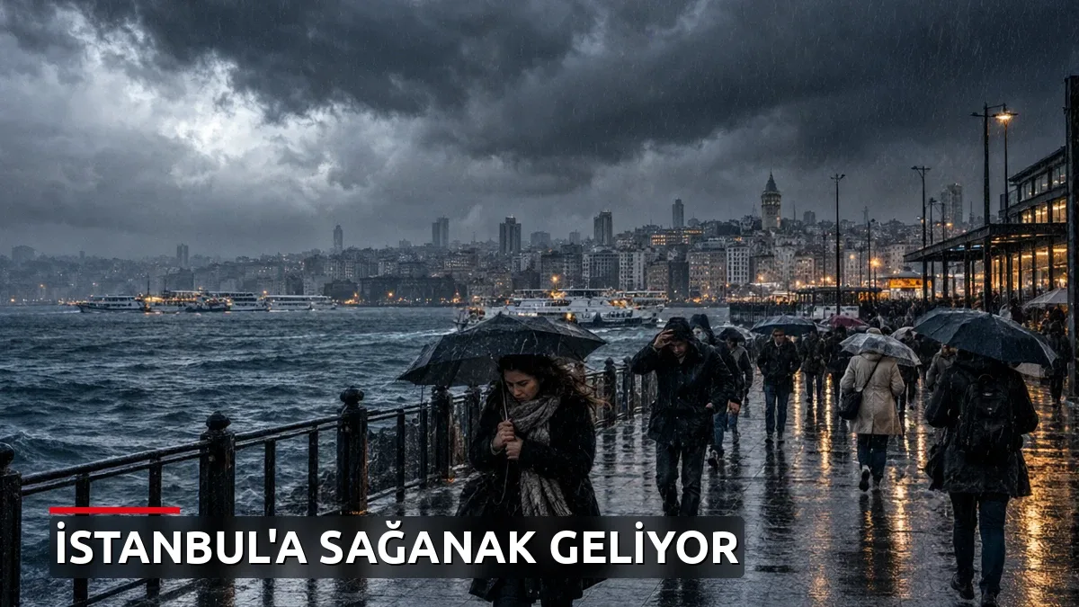 İstanbul'a Sağanak Yaklaşıyor: Akşam Saatlerinde Etkili Olacak, Dolu Riski Var