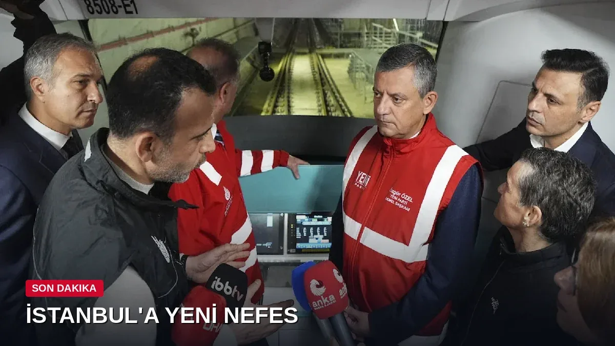 İstanbul'a Yeni Metro Hattında Test Sürüşü Gerçekleştirildi