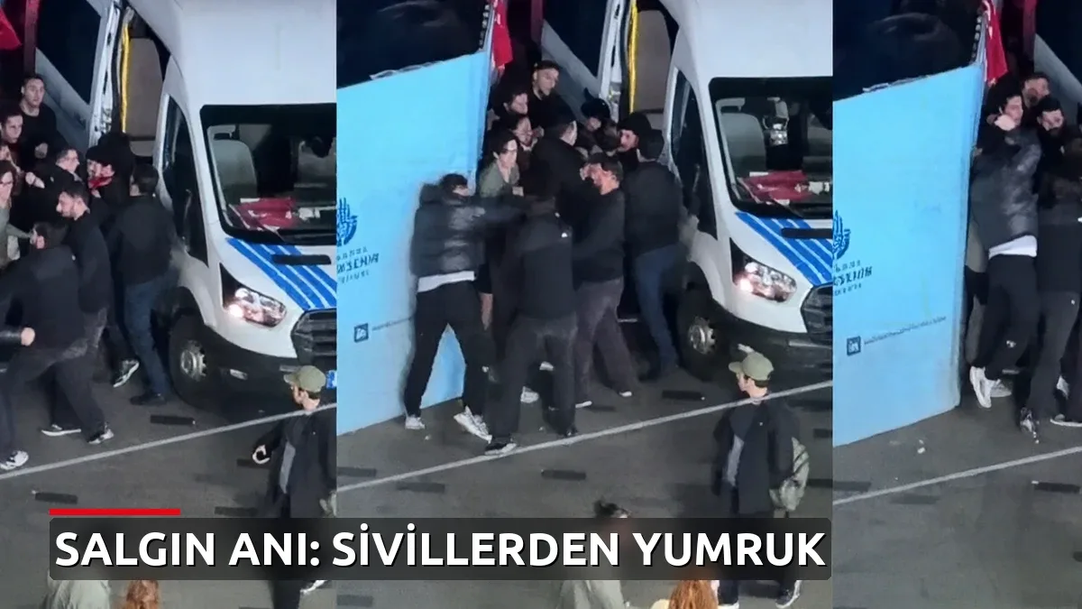 İstiklal Caddesi'nde protestoculara sivil kıyafetli kişilerden yumruklu saldırı