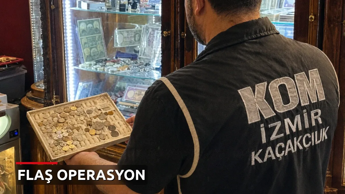 İzmir'de Operasyon: 672 Tarihi Sikke Ele Geçirildi