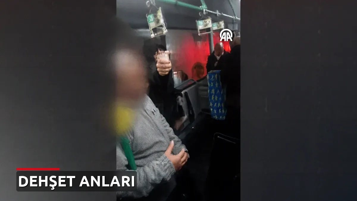 Kadıköy'de otobüste dehşet: Kadın yolcuya vurdu, ardından içeri biber gazı sıktı!