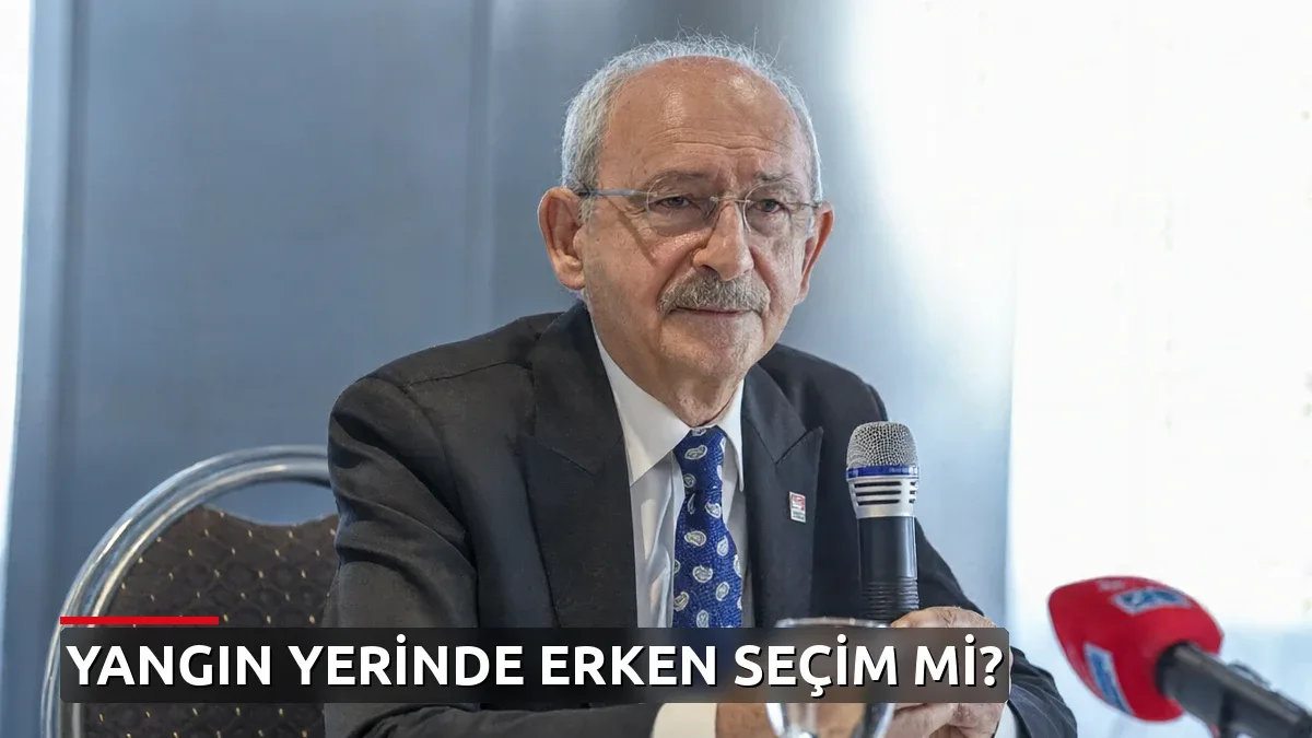 Kılıçdaroğlu erken seçim sorusuna sert yanıt: 'Ülke yangın yeriyken hangi erken seçimi yapacaksınız?'