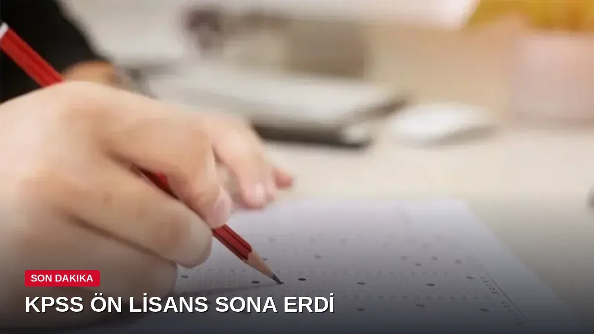 KPSS ön lisans oturumu tamamlandı: Sonuçlar 30 Ekim'de açıklanacak