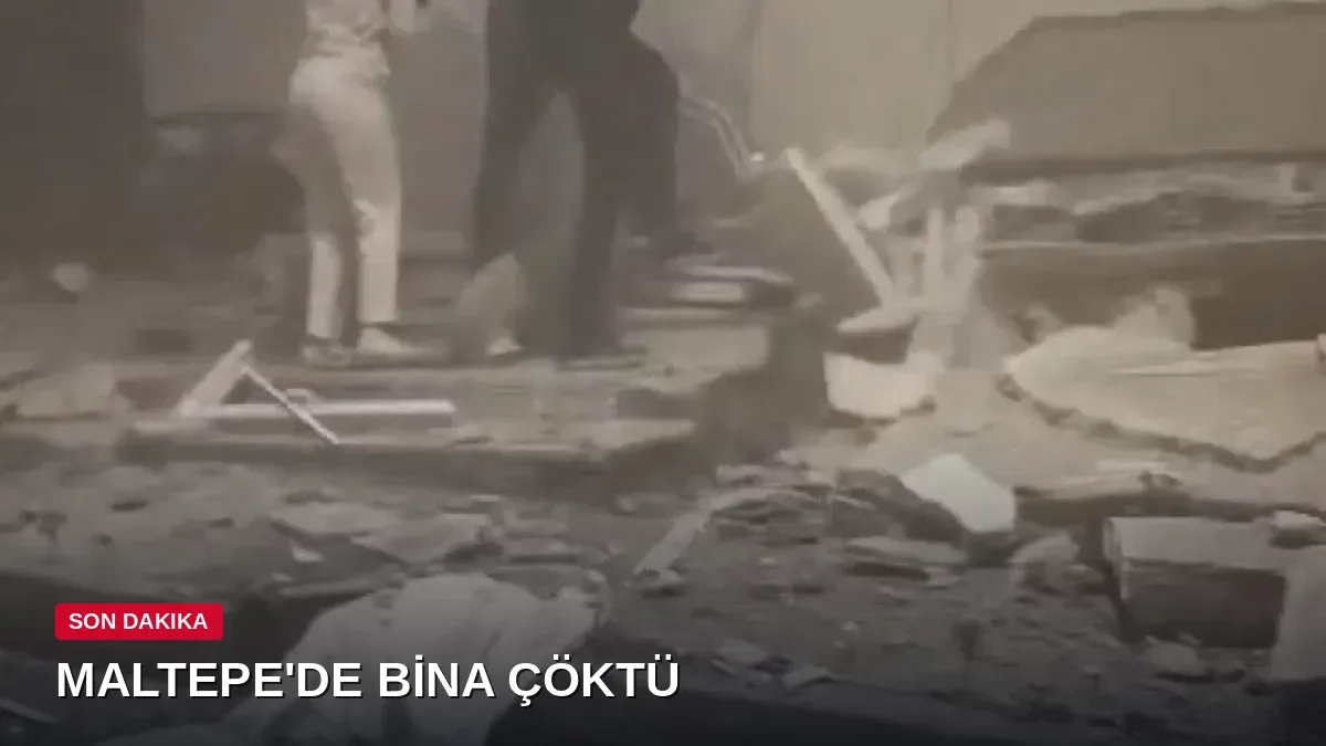 Maltepe'de 7 katlı bina çöktü: İlk 3 kat yerle bir oldu