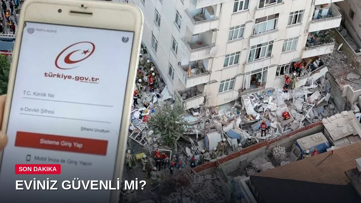 Maltepe'de bina çöktü: E-Devlet'ten evinizin riskli olup olmadığını böyle öğrenebilirsiniz