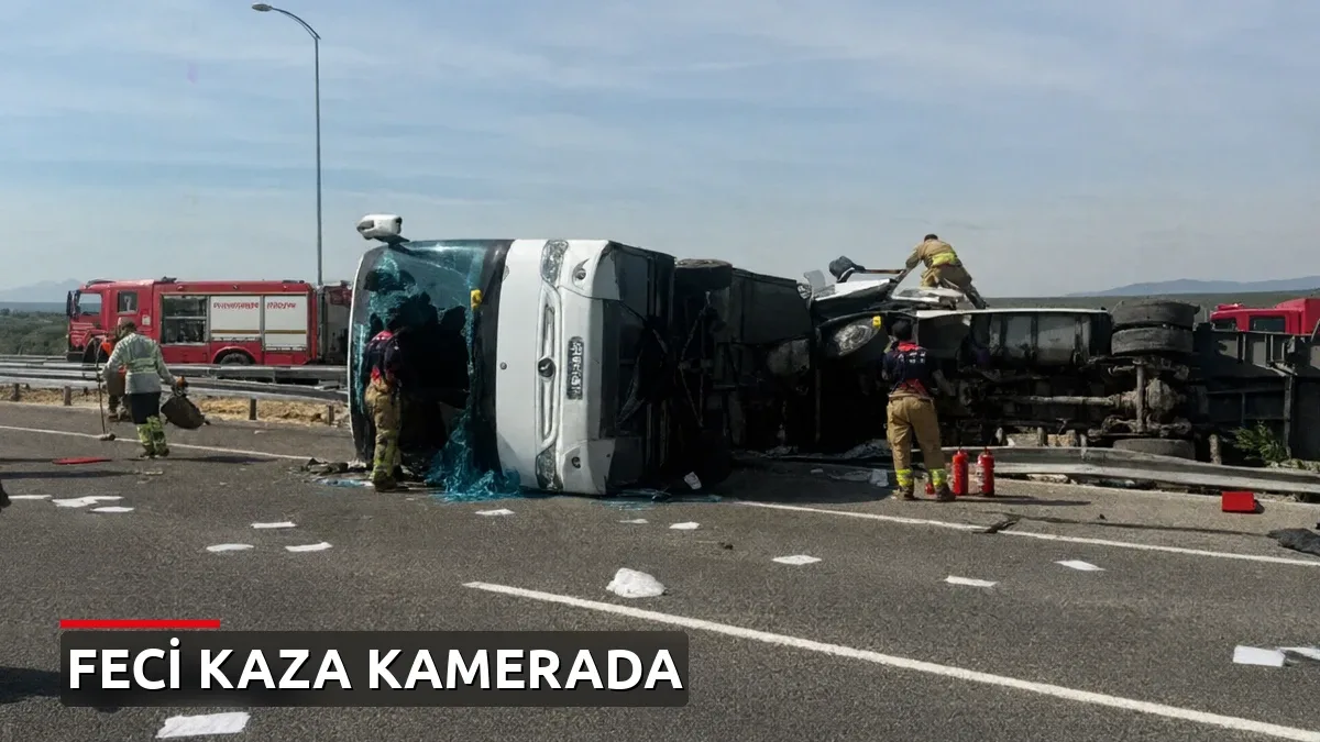 Manisa'da feci kaza: Tur otobüsü ile çekici çarpıştı, 11 kişi hayatını kaybetti