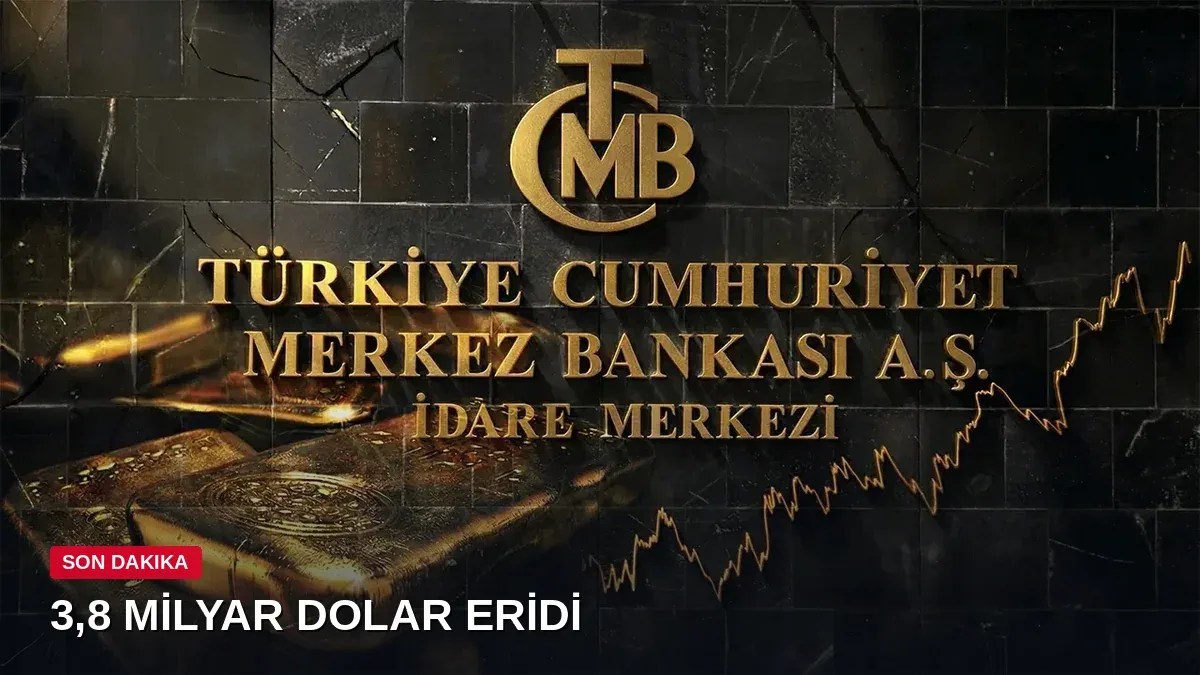 Merkez Bankası rezervlerinde sert düşüş: Bir haftada 3,8 milyar dolar eridi
