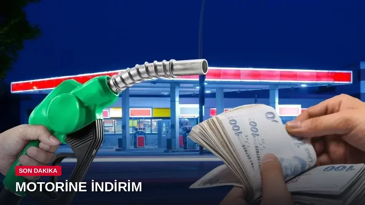 Motorine indirim geliyor: 4,95 TL'lik fiyat düşüşü pompaya yansıyacak