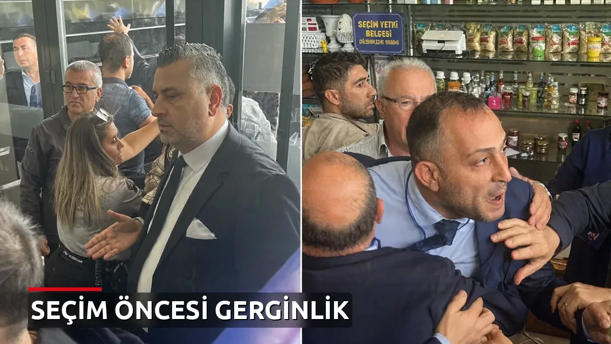 Nazilli Ticaret Odası seçiminde gerginlik: Polis müdahale etti