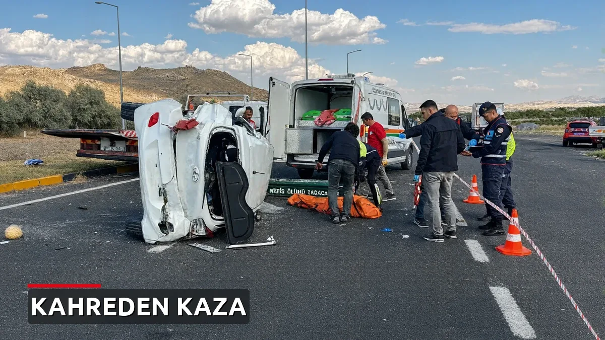 Nevşehir'de korkunç kazada yaşlı çift hayatını kaybetti