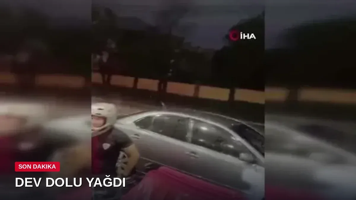 Paraguay'da gökten tenis topu büyüklüğünde dolu yağdı: Araçlar hurdaya döndü!